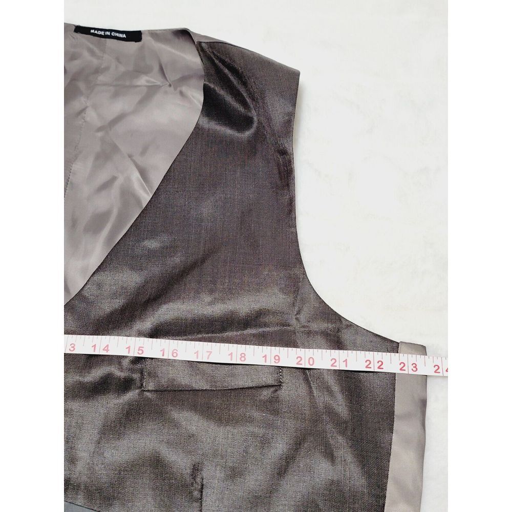 Kenneth Cole New York Vest Mens Large Med Brown Suit Business Formal Dress NWT - Picture 5 of 6